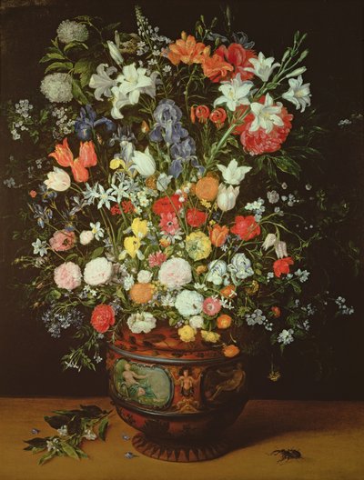 Stillleben mit Blumen in einer Vase von Jan Brueghel the Younger